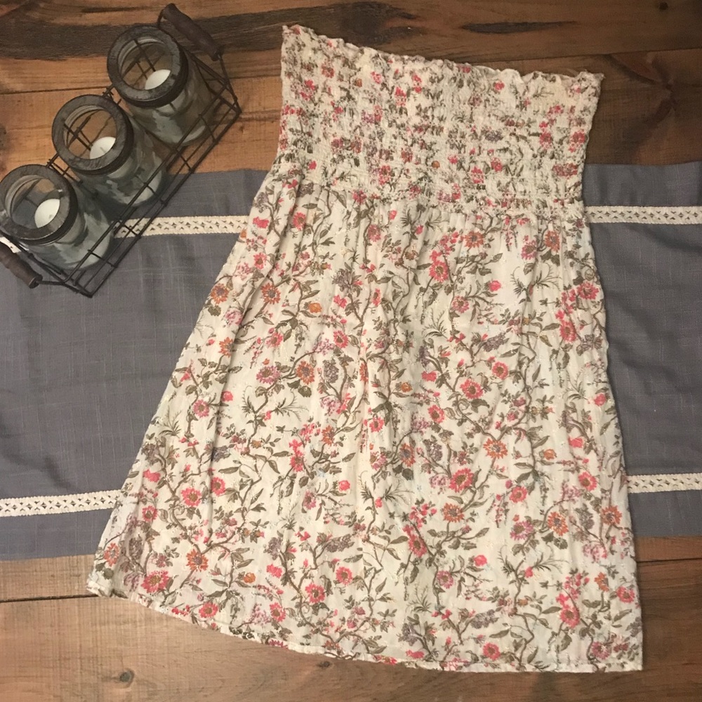 Forever 21 Floral Embroidery Sleeveless Dress, M